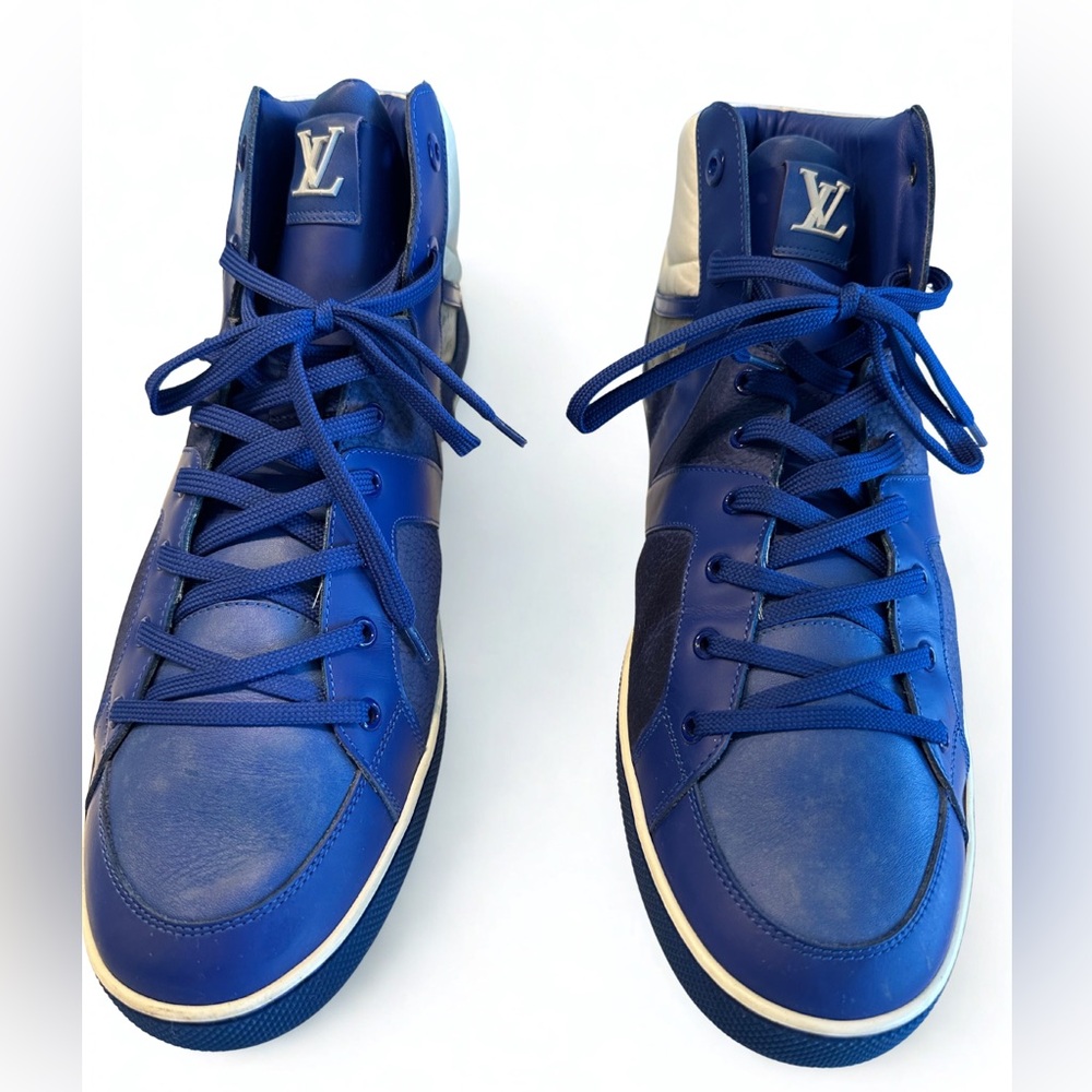 Louis Vuitton Royal Blue Men's High-Top Sneakers
